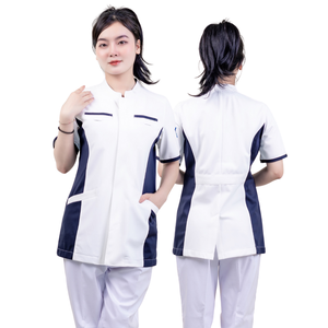 Pyjama chirurgical en coton de HAUTE QUALITÉ femme Docteur Infirmière Costume Nouveau style spa uniforme femmes gommages ensembles-FMF uniforme-BAS quantité minimale de commande - Product Image 3