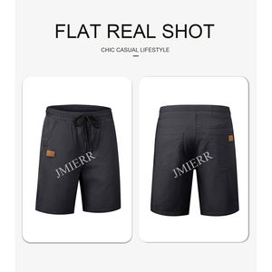 Pantalones cortos informales para hombre 2025, talla XL, tejido de rizo, antiarrugas, logotipo personalizable, plisado, lavado de colores - Product Image 3