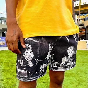 <b>Men</b> Printed Polyester Swim <b>Trunks</b> Regular Fit Quick Dry Drawstring Shorts Artwork Design - Product Image 6