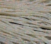 Perles rondes lisses en opale de feu éthiopienne naturelle authentique, 3 mm-8 mm, multicolores, HASNAIN GEMS, pour la fabrication de bijoux