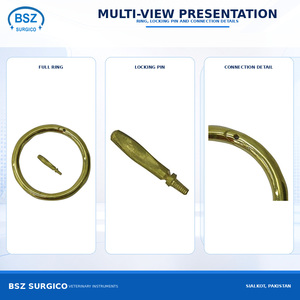 ห่วงจมูกสัตว์ BSZ SURGICO คุณภาพสูง ทนทาน ใช้ซ้ำได้ ทำจากสแตนเลสสตีล ปรับขนาดได้ สวมใส่สบาย เหมาะสำหรับการผ่าตัดสัตว์ - Product Image 2