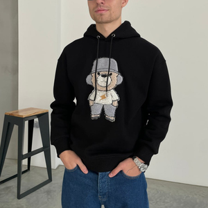 เสื้อฮู้ดดี้ผู้ชายผ้าเชนิลล์ปักลาย ทนทาน ซักง่าย ไม่ยับ สวมใส่สบาย ดีไซน์ล่าสุด - Product Image 4