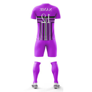 Uniformes de Fútbol Personalizados al por Mayor, Conjuntos de Camiseta y Pantalones Cortos Transpirables, Ropa de Entrenamiento Deportiva - Product Image 5