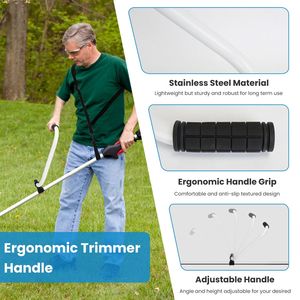 Impugnatura Ergonomica per Decespugliatore con Tracolla Universale, Supporto di Estensione per Decespugliatore, Accessori per Tosaerba - Product Image 5