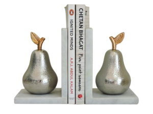 Artesign Impex – Lot de 2 serre-livres sculpturaux géométriques en métal doré, faits à la main, modernes, pour la rentrée scolaire, la bibliothèque, le bureau et la décoration intérieure - Product Image 3