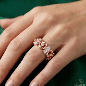 Anillo de Eternidad de Lujo con Diamantes Cultivados en Laboratorio con Corte Brillante Personalizado, Chapado en Rodio, con Piedras Laterales de Moissanita para Mujer, para Boda, IGI - Product Image 6