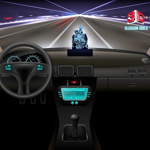 Idole LED Krishna 3D Illusion de qualité supérieure pour tableau de bord de voiture avec lumière optique acrylique, disponible à un prix raisonnable - Product Image 5