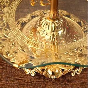 Plateau à fruits en verre de style européen luxe léger, décoration créative pour mariage, plateau à fruits secs en cristal - Product Image 4