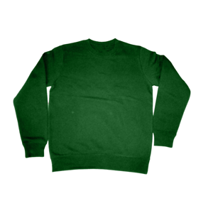 Sweat-shirt vert à col rond pour homme, coupe classique, pull en tricot, style décontracté, couleur unie, haut à manches longues - Product Image 1