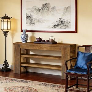 Mobile TV Elegante e Decorativo con Vetrina e Supporto per Display - Product Image 1
