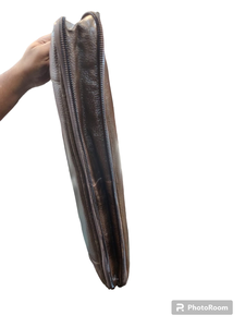 Sac de bureau en cuir véritable, mallette d'affaires haut de gamme, sac spacieux pour ordinateur portable et documents, sac de travail professionnel durable - Product Image 3