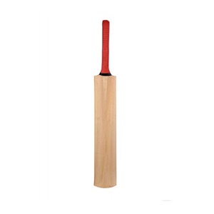 Batte de cricket classique en bois avec poignée rouge, design durable pour l'entraînement et le jeu au cricket - Product Image 1