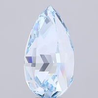 Diamant de laboratoire vert vif fantaisie de qualité supérieure, taille poire, certifié IGI, CVD, diamant en vrac, haute clarté, pierre de qualité supérieure pour la fabrication de bijoux.