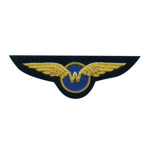 Écusson brodé rouge en forme d'ailes de parachutiste, à coudre, personnalisé, en tissu, appliqué, décoratif - Product Image 3