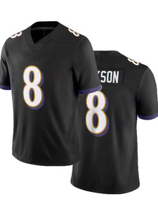 Hot Sale Printed Quick Dry Breathable Short Sleeve American Football Jersey with Custom Team Name 100% Polyester - Product Image 2