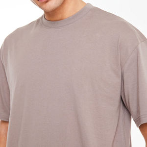 Mens Taupe T <b>Shirt</b> And Shorts Set Relaxed Fit Summer Casual Matching Set Lightweight Breathable Cotton <b>Polyester</b> Outfit - Product Image 4