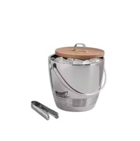 Seau à glace en acier inoxydable antique fait main pour champagne et vin, idéal pour les outils de bar, logo personnalisé accepté en gros