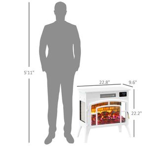 Caminetto Elettrico Moderno con Fiamma LED, Telecomando, Alimentazione USB, in Acciaio e Vetro per Casa, Hotel, Camper, Inserto Autoportante AU/US - Product Image 3