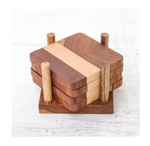 Handmade Metal <b>Coasters</b> <b>Set</b> For Drink Glass <b>Holder</b> Decorative Tabletop Protection - Product Image 6