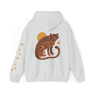 Sweat-shirt à capuche blanc pour homme, imprimé personnalisé motif animal, coupe décontractée, en coton tricoté, logo au dos, style automne, OEM 2026 - Product Image 6