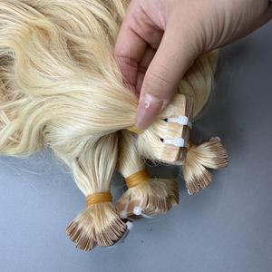 CDYHAIRVN Extensions de cheveux naturels de haute qualité, texture ondulée, adhésives, invisibles et sans couture, couleur 613, cheveux vierges vietnamiens pour femmes - Product Image 2