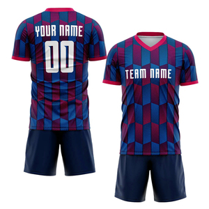 Uniforme de football à manches courtes personnalisé 100% polyester, qualité supérieure, respirant, antibactérien, séchage rapide, sangle réglable - Product Image 4