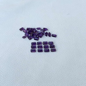 4x6mm naturel améthyste africaine à facettes octogone coupe pierre précieuse prix direct d'usine en gros violet améthyste fournisseur de bijoux - Product Image 3
