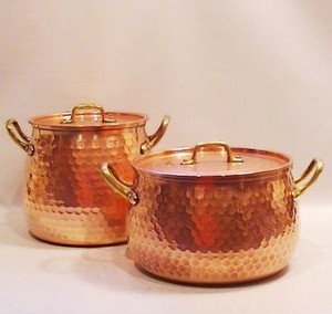 Deep Copper <b>Cooking</b> Casserole with Lid Premium Serving <b>Pot</b> for Kitchen Home Restaurant Hotel Use Elegant Design - Product Image 3