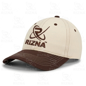 Gorra de Béisbol RIZNA de Mezclilla Twill, 6 Paneles, Ajustable, Unisex, Estilo Casual Vintage, Lavada, con Logotipo Bordado en 3D en el Panel Frontal, Azul, Algodón, Metal - Product Image 2