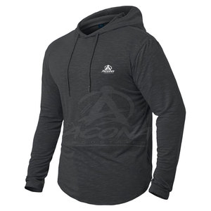 Winter Casual Men's Gym <b>Hoodies</b> with Eco-Friendly Quick Dry Breathable Fabric Adjustable Hood Customizable for <b>Workouts</b> Running - Product Image 3