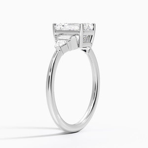 Anillo BOJ 018 con Corte Esmeralda, Plata 925, Estilo Art Deco, con Diamante de 2ct, Color D, VVS1, Moissanita, Certificado GRA, Precio Bajo, Anillo en Oferta - Product Image 2