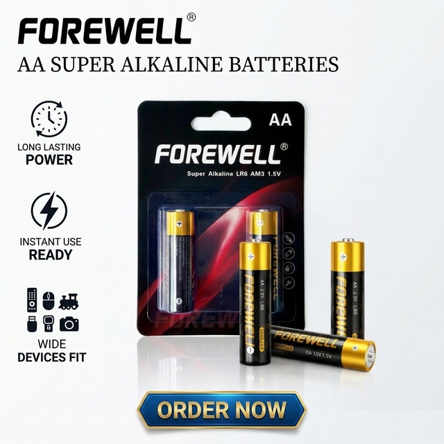 Wholesale LR6 AA 1.5V Alkaline Battery 2700mAh Leak Proof Dry Cell for Flashlight Toys Remote Control & Consumer Electronics