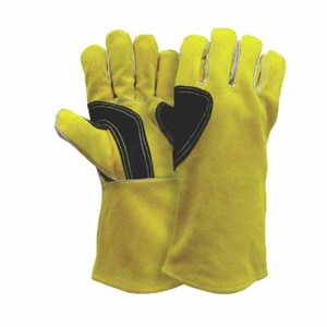 ถุงมือหนังวัวแท้สำหรับงานอุตสาหกรรม ป้องกันความปลอดภัยในการทำงาน ทนไฟ ทนประกายไฟ เหมาะสำหรับงานเชื่อม ฮอกกี้ บาร์บีคิว และดับเพลิง - Product Image 4