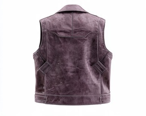 เสื้อแจ็คเก็ตหนังไร้แขนคุณภาพพรีเมียม ดีไซน์หรูหราและเท่มาก - Product Image 6