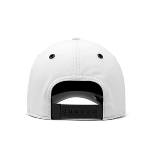 White Baseball Cap Fitted Unisex Solid Color Casual Wear Breathable <b>Waterproof</b> Twill Polyester <b>Hat</b> - Product Image 6
