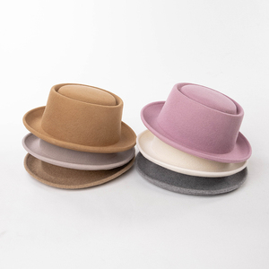 Sombrero Vaquero Clásico de Ala Corta para Hombre y Mujer, Estilo Vintage para Rancho, Rodeo, Aire Libre, de Fieltro - Product Image 1