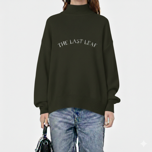 Women's Pink Oversized Crew <b>Neck</b> HONEY Letter Print Cotton Blend Autumn Streetwear Long Sleeve Pullover <b>Top</b> <b>MOCK</b> <b>NECK</b> - Product Image 6