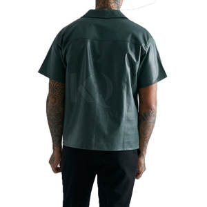 Chemises en cuir pour hommes, matière de qualité supérieure, design élégant, coupe confortable pour un usage quotidien et décontracté - Product Image 2