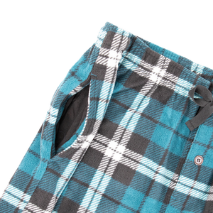 Men's <b>Plaid</b> Flannel Pajama Pants Fleece Sleep Bottoms Drawstring Wide Leg Lounge <b>Trousers</b> Top Trend Lightweight Pajama Pants - Product Image 2