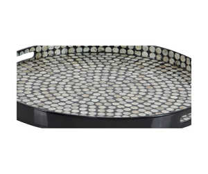 2025 Venta caliente estilo árabe Eid Ramadán regalos madre de perla incrustaciones bandeja de servicio árabe bandeja decorativa por Royal Decor Mart - Product Image 4