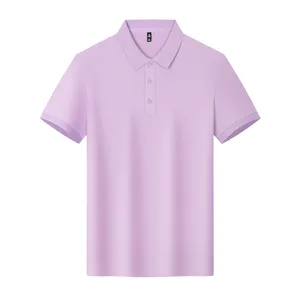 Polo de Algodón Azul Marino para Hombre, Manga Corta, Corte Regular, Color Sólido, Estilo Casual, Diseño de Cuello de Punto Piqué - Product Image 3
