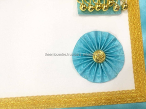 Prix de gros Tablier Maçonnique Regalia Master Mason Blue Lodge Canada Regulation-Sky Blue Moire - Product Image 5