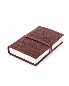 Cuaderno de Cuero Genuino Personalizado con Diseño del Árbol de la Vida, Diario Grabado con Cierre de Correa, Cuaderno de Cuero Antiguo OEM - Product Image 4
