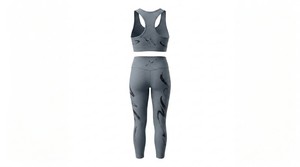 Ensembles de yoga pour femmes sur mesure avec logo, réversibles, taille plus, taille mi-haute élastique, tailles ajustables, quantité en gros - Product Image 5