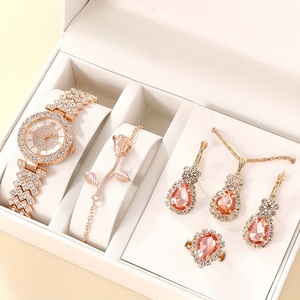Reloj de Pulsera para Mujer NW1480, Reloj de Cuarzo con Pedrería, Oro Rosa, Reloj de Pulsera Analógico de Moda - Product Image 1