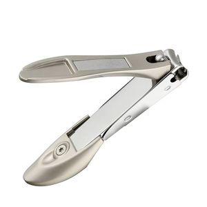 Coupe-ongles ergonomique en acier inoxydable argenté, coupe-ongles professionnel, outil de manucure, poignée confortable, appareil de soin personnel - Product Image 3