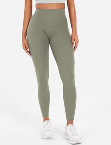 High Waisted Seamless Yoga <b>Leggings</b> V Back <b>Scrunch</b> <b>Butt</b> Lifting Full Length Workout Pants for Gym - Product Image 2