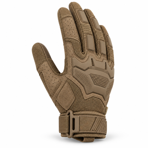 Gants tactiques en cuir à doigts complets, respirants, antidérapants, compatibles écran tactile, avec sangle réglable, pour activités de plein air, chasse et pilote. - Product Image 2