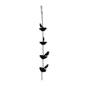 Cadena de Lluvia Metálica de Marca Privada con Copas Colgantes para Drenaje de Agua del Techo, Producto Decorativo para Jardín Exterior - Product Image 1