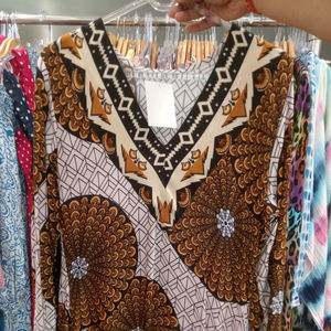 Camisa de Satén de Manga Larga con Estampado Étnico Bohemio y Estrellas, Cuello en V Vintage, Botones y Parches, Vestido Casual de Fiesta para Mujer, Camisas 2026 - Product Image 1